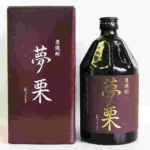 栗焼酎のボトルとボックス