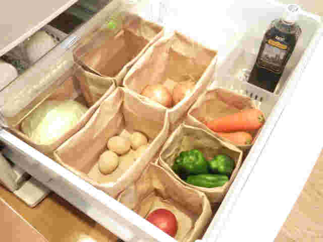 冷蔵庫の野菜仕切り