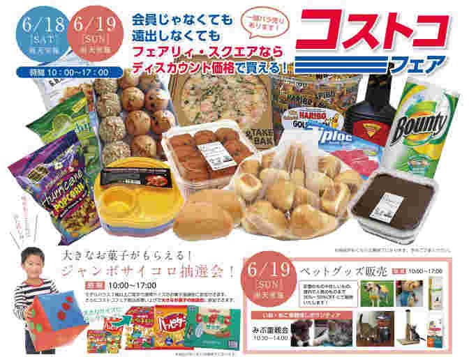 コストコフェアとイベントのチラシ