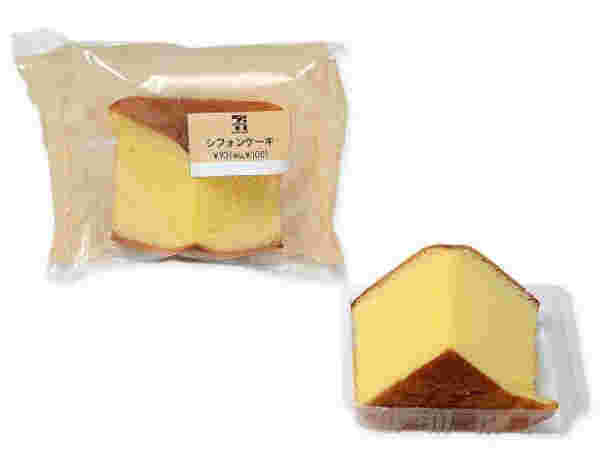 セブンのシフォンケーキのパッケージと中身
