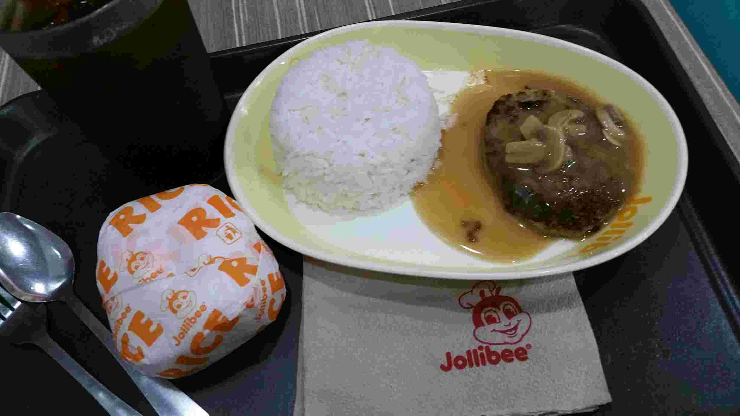 ジョリビーのハンバーグセット