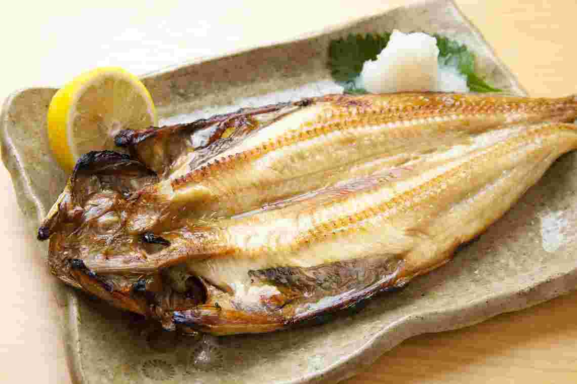ホッケの干物を焼いた画像