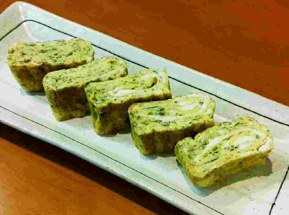 青のりと白だしだけの卵焼き