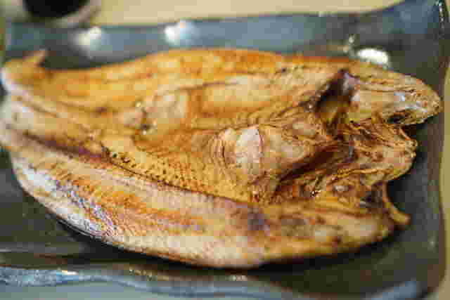 焼いたホッケのアップ画像