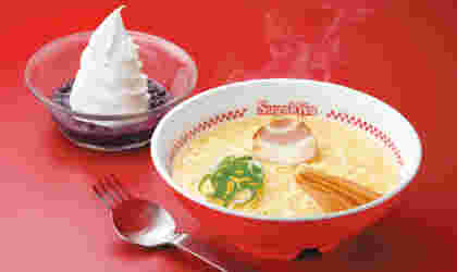 スガキヤのラーメンとクリームぜんざいのメニュー紹介