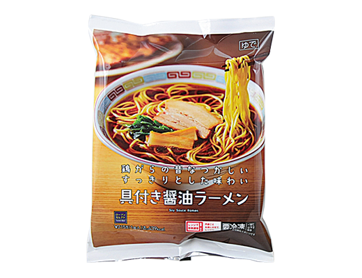 ローソンの具付き醤油ラーメン