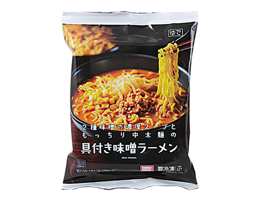 ローソンの具付き味噌ラーメンのパッケージ
