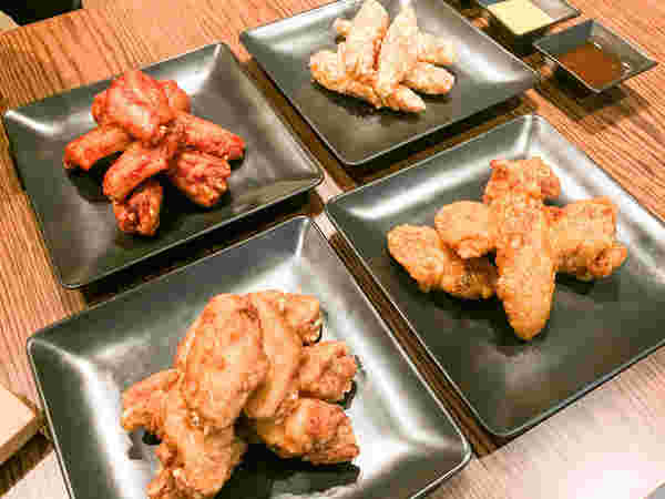 キョチョンチキンの4種類の味のチキン