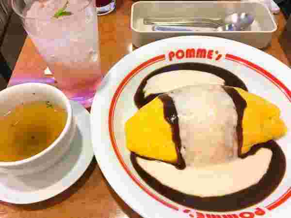 ポムの樹のオムライスセットメニュー