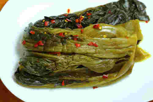 高菜の漬物画像