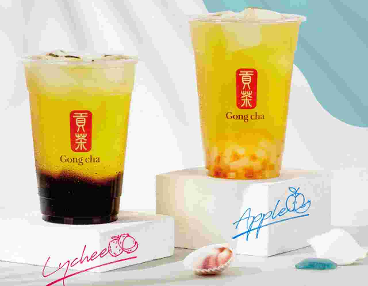 ライチとアップルのティーエード
