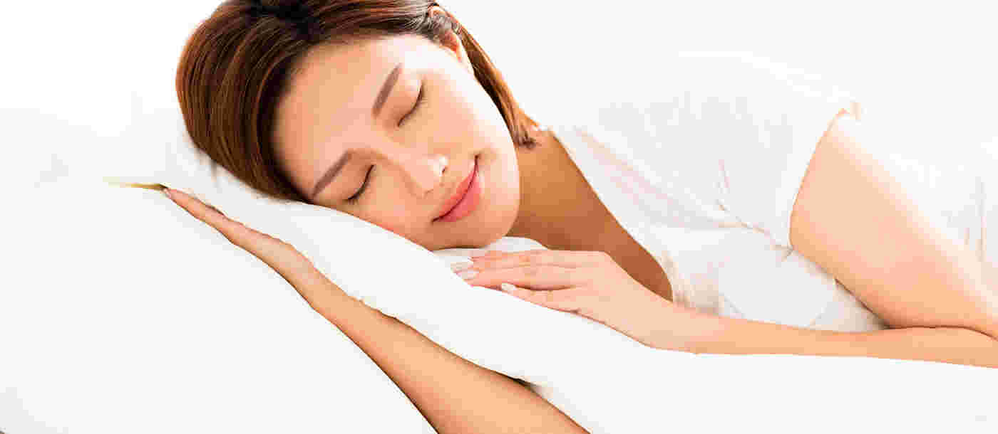 しっかりと睡眠をとっている様子