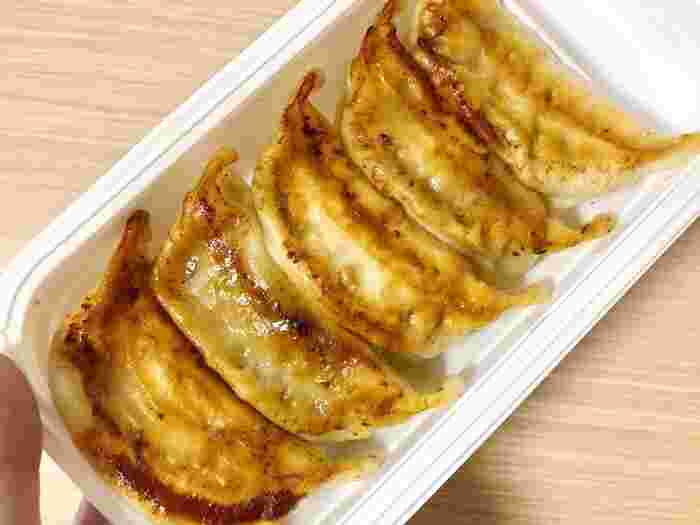 5つ並んだ餃子