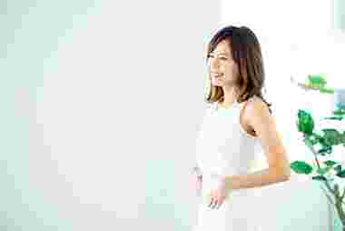 お腹がすっきりした女性