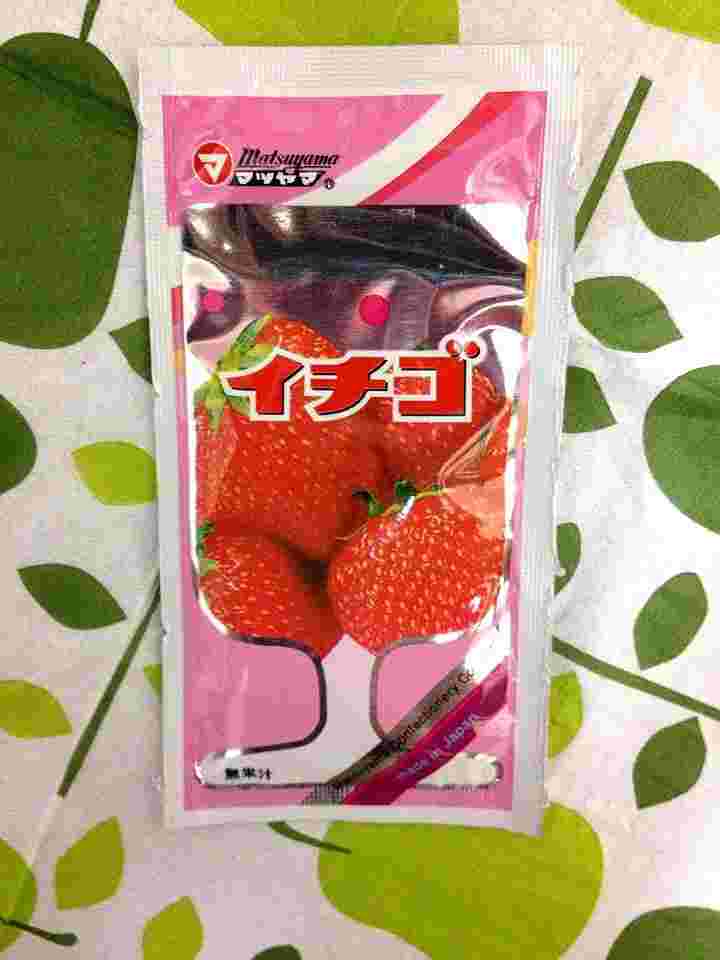 松山製菓の粉ジュース･イチゴ味の紹介