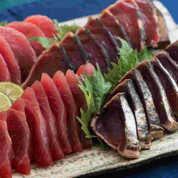 鰹の刺し身
