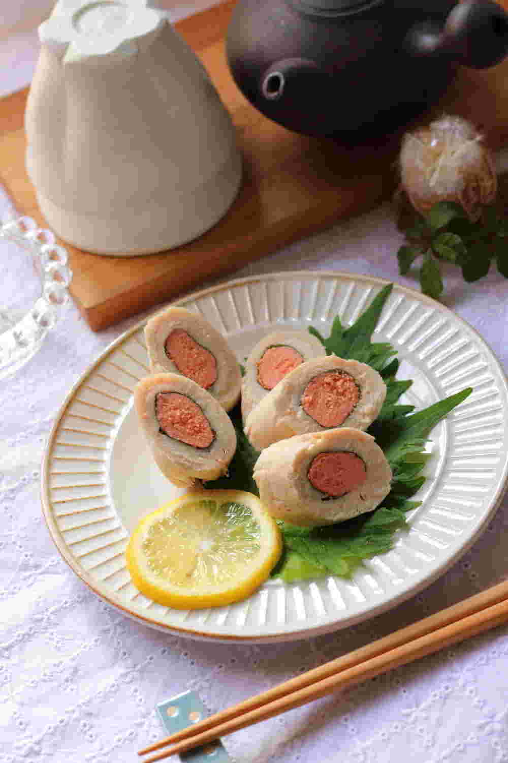 ささみの明太子巻き