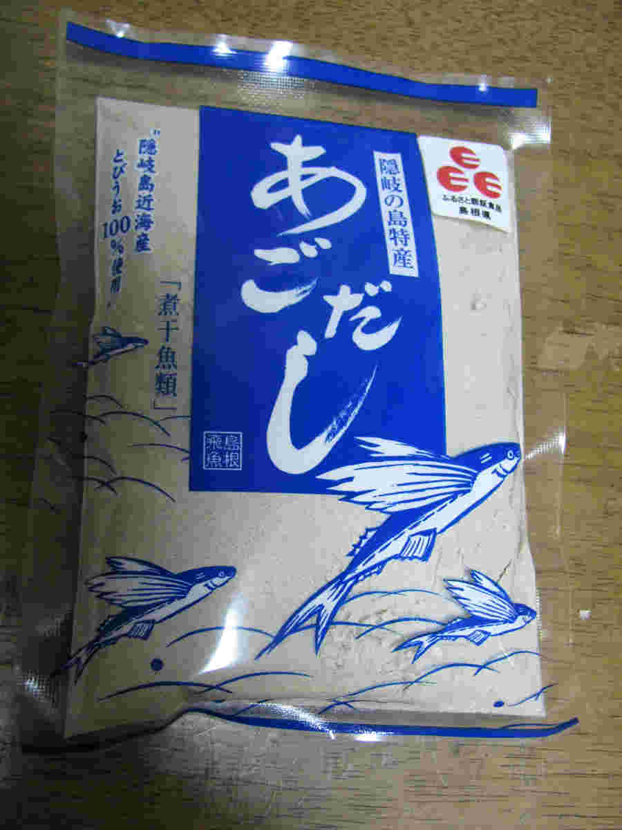 粉末のあごだし