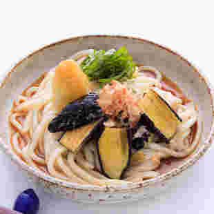 なす乗せうどん