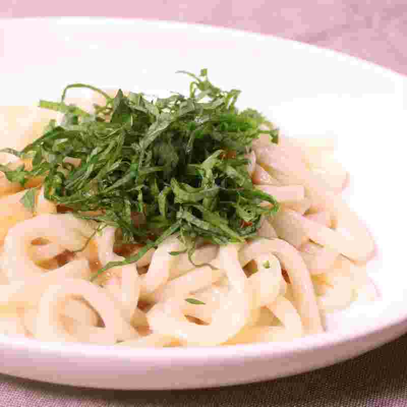 大葉乗せうどん