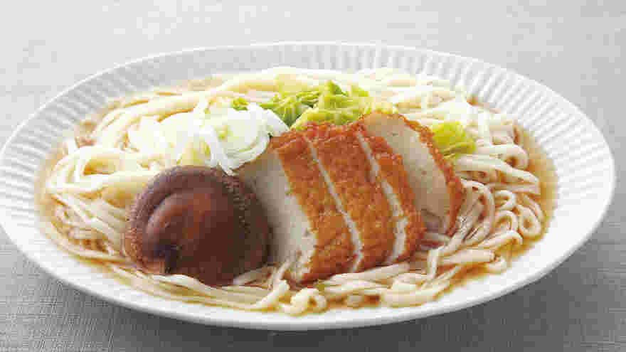 さつま揚げ乗せうどん