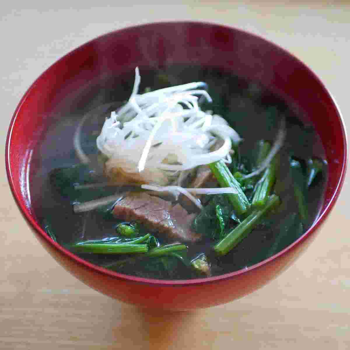 ほうれん草の味噌汁