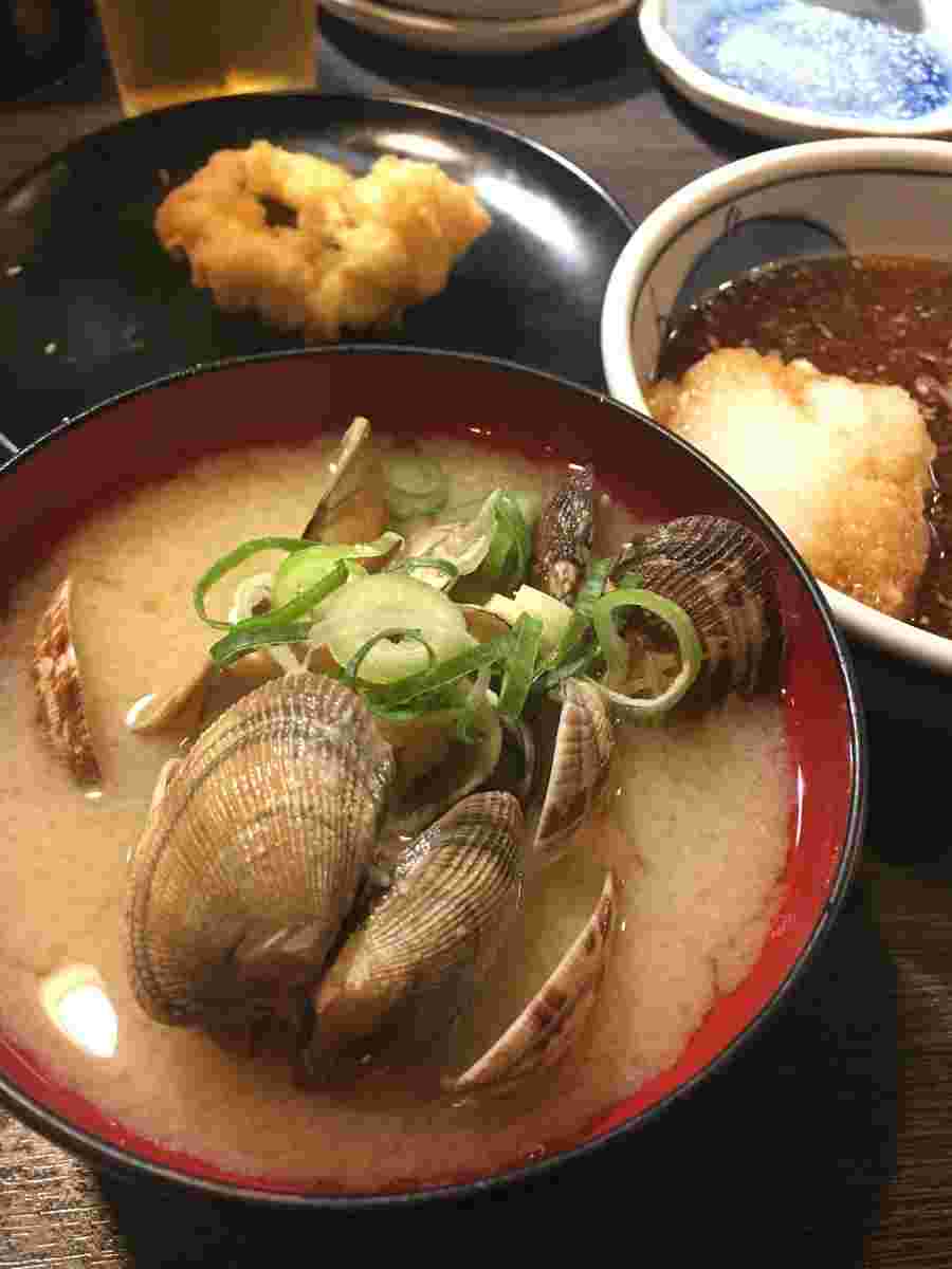 あさりの味噌汁など
