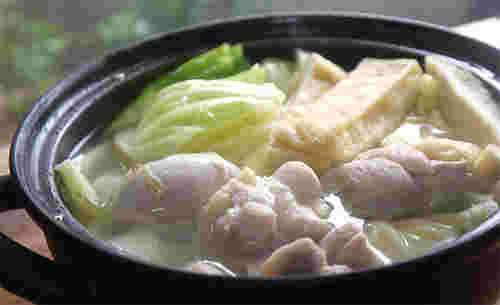 油揚げが入った水炊き