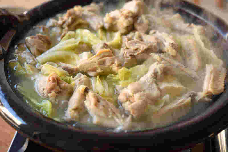 鶏肉たっぷりの水炊き