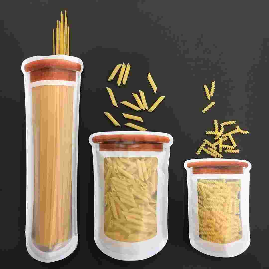 パスタを収納した様子