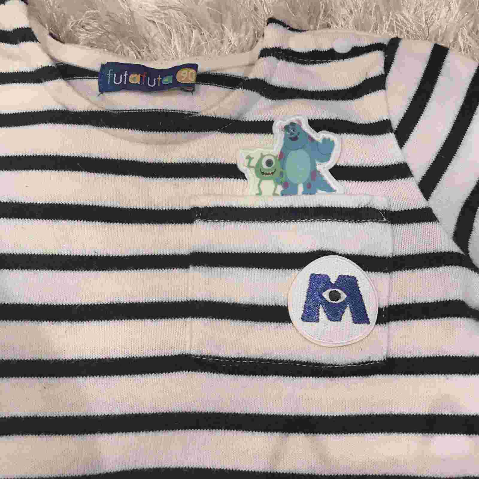 Tシャツにワッペンを貼った画像