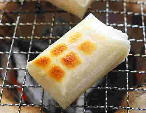 炭火で焼いたもち