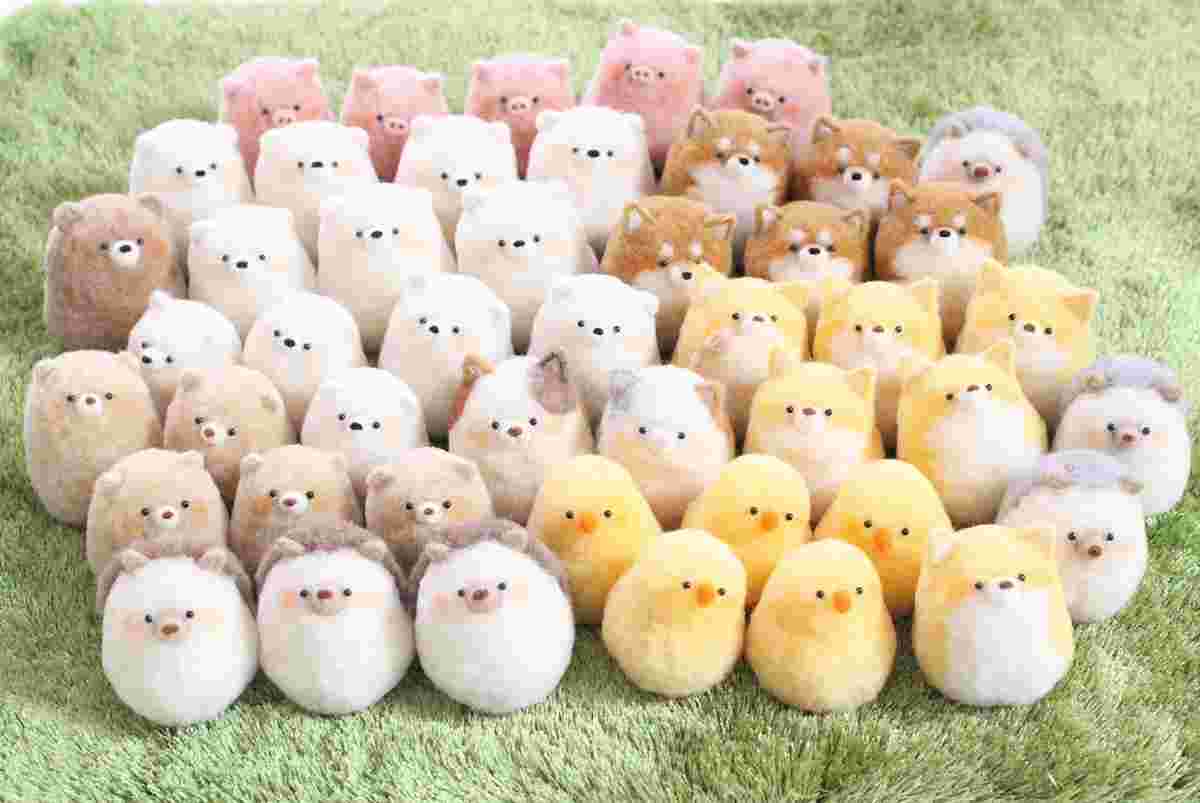 羊毛で作った動物たくさん