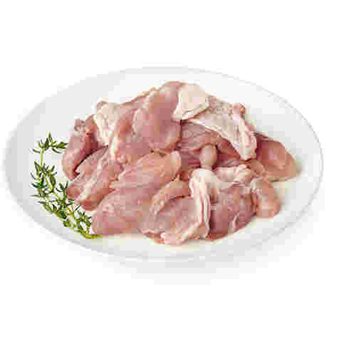 鶏もも肉が皿にのっている
