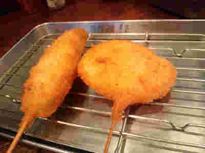 レンコンの串カツ