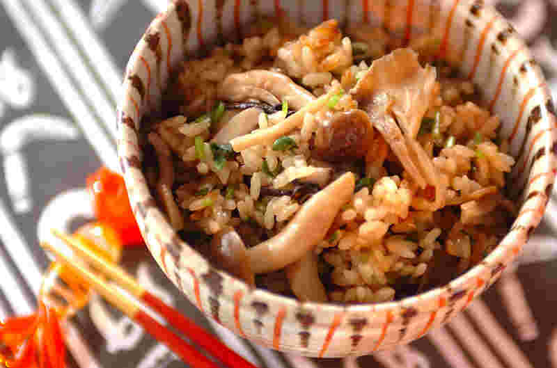 きのこ炊き込みご飯