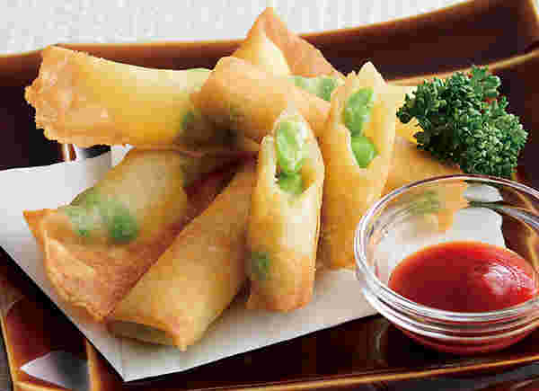 枝豆とチーズの春巻き