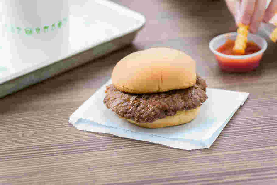シンプルなハンバーガー