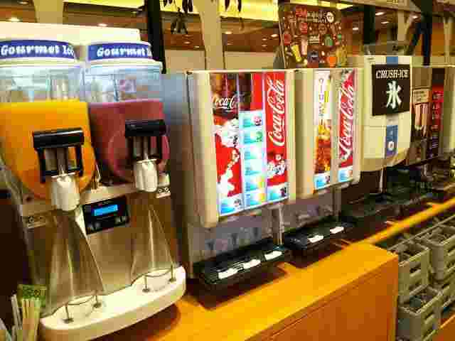 ステーキ宮のドリンクバー