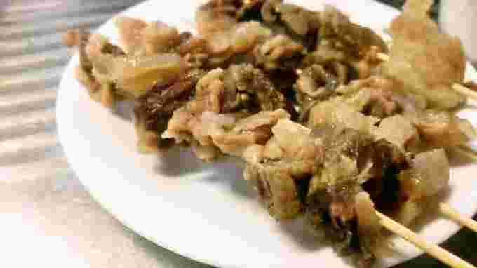 牛すじの串焼き