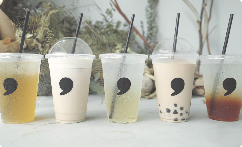 comma teaのドリンク