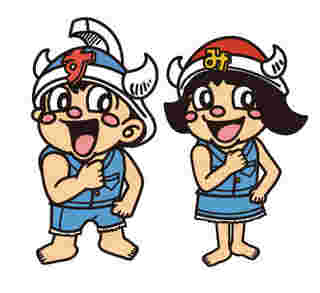 すたろーくんとみーなちゃんのイラスト