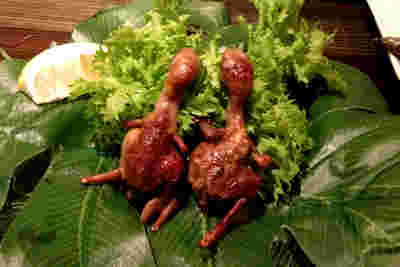 珍獣屋のひよこの塩焼き