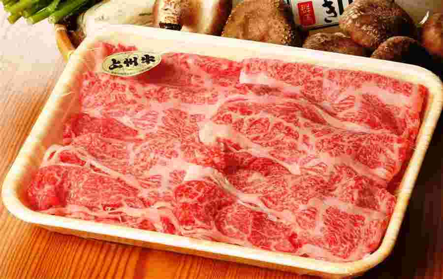 上州牛のパック詰め
