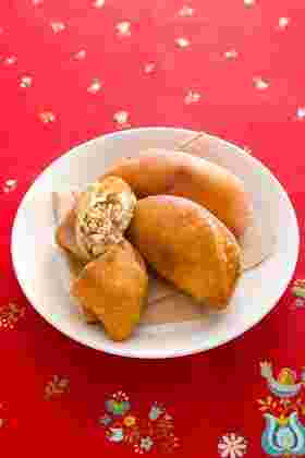 豆腐が入ったヘルシー和風ピロシキ