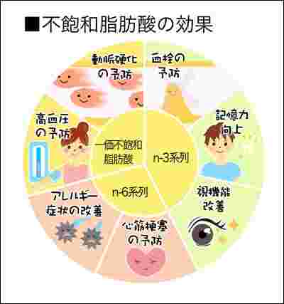 不飽和脂肪酸の効果