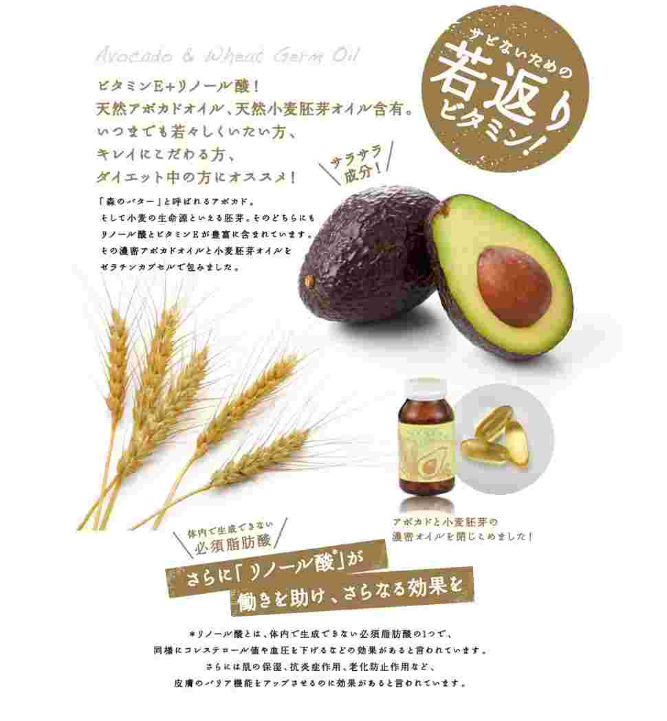 アボカドとビタミンなどの効果