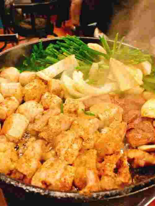 コプチャンがメインの鍋料理