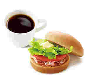 モスバーガーのモーニングバーガーB.L.T.