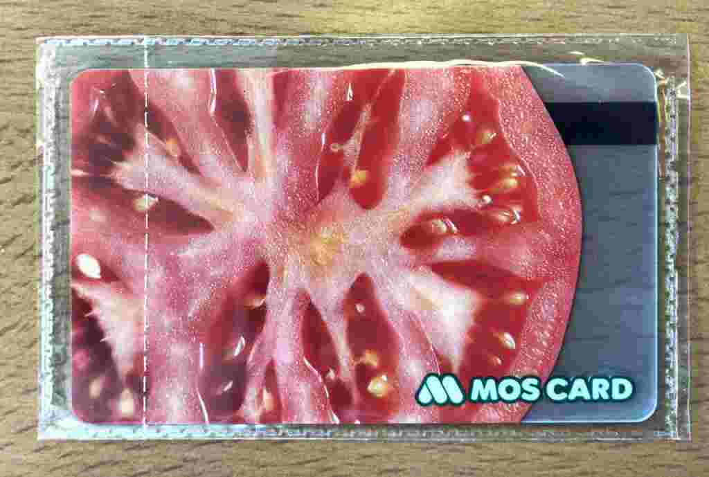 トマトの写真がデザインされているモスカード